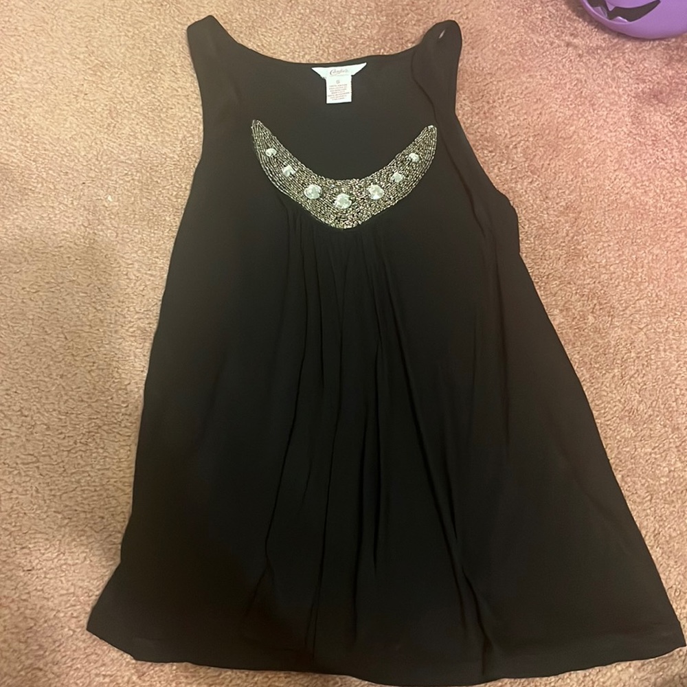 Black Dressy Tank Top